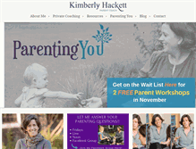 Tablet Screenshot of kimberlyhackett.com